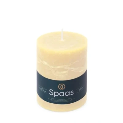 Afbeelding van Spaas Rustieke Pillarkaars 80/110 mm 65u ivoor