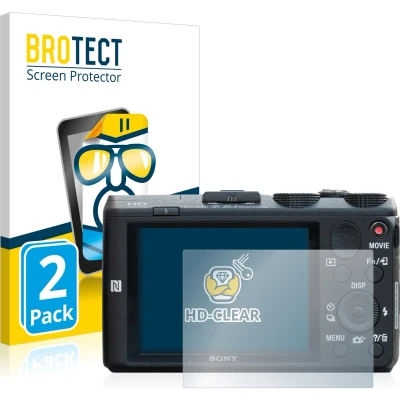 Afbeelding van BROTECT (2 Stuks) Schermbeschermer voor Sony Cyber Shot DSC HX60 Screen Protector Transparant