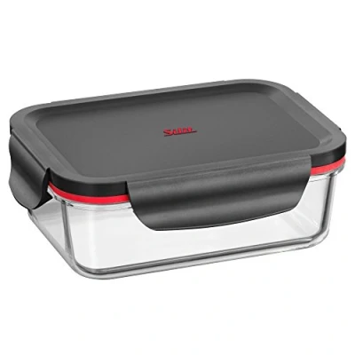 Afbeelding van Silit Storio Voorraaddoos 18 x 13 cm, glazen container met deksel, voorraadpot, luchtdicht aroma vershouddoos voor het bereiden, bewaren en serveren