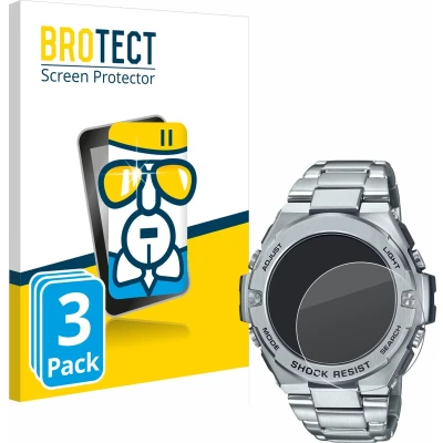 Afbeelding van BROTECT Screenprotector voor Casio G Shock GST B500D 1A Folie Beschermfolie Beschermglas transparant (3 Stuks)