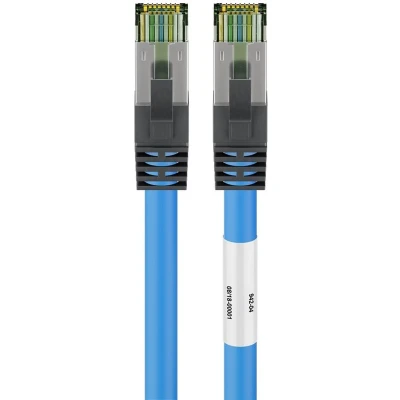 Afbeelding van Netwerkkabel Cat8 S/FTP 20 meter (100% koper, LSZH, Blauw)