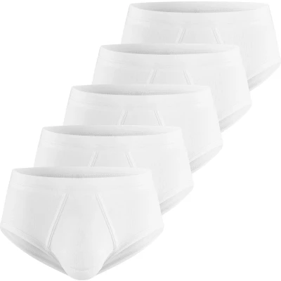 Afbeelding van ESGE Heren slip met voorsluiting 5 pack Fijnrib