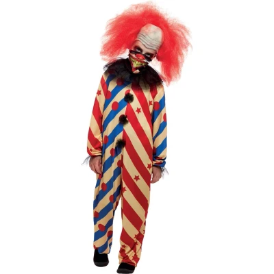 Afbeelding van SMIFFY&#039;S Griezelige clown vermomming, tweekleurig, voor jongen 116/128 (4 6 jaar)