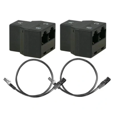 Afbeelding van RJ45 koppelstuk ProCable (Internet verdubbelaar, Cat5e U/UTP, Ziggo geschikt)