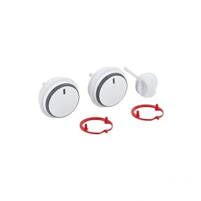 Afbeelding van Vaillant 0020037662 knop, wit, 3 delige set