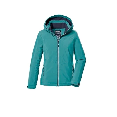 Afbeelding van killtec meisjes Functionele jas/buitenjas met capuchon KOW 352 GRLS JCKT, dunkelmint, 140, 42145 000