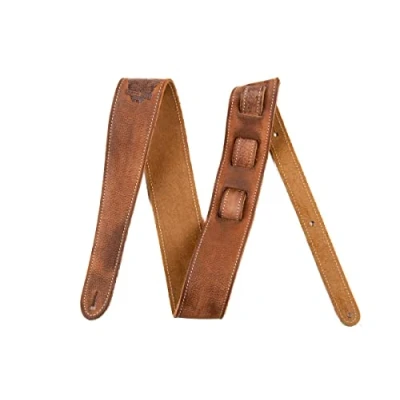 Afbeelding van Fender® »ROAD WORN® LEATHER GUITAR STRAP« Gitaarband Leer Breedte: 5cm Kleur: Bruin