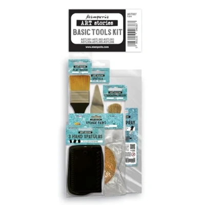 Afbeelding van Stamperia Art Stories Basic Tools Kit (6pcs) (ASTX07)