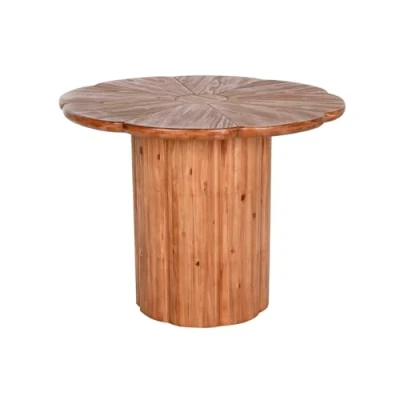 Afbeelding van Eettafel Home ESPRIT Natuurlijk Hout 100 x 77 cm