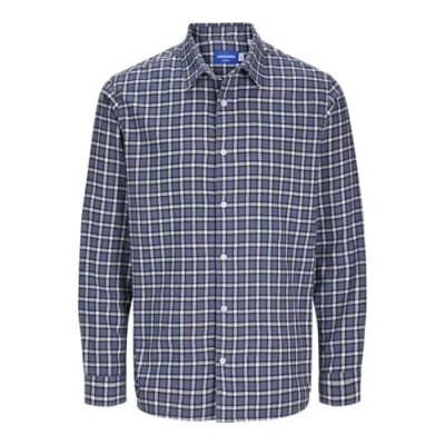 Afbeelding van Jorjoshua Flannel Check Shirt Ls, nachtblauw, S