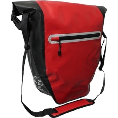 Afbeelding van Enkele fietstas DR.Y Large 2.0 23L Matzwart/rood