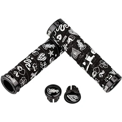 Afbeelding van Cinelli Mike Giant Art Bar Tape Grips, Zwart