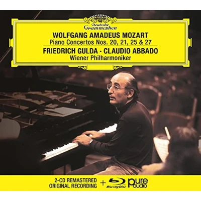 Afbeelding van Friedrich Gulda, Wiener Philharmoniker, Claudio Ab Mozart: Piano Concertos Nos. 20, 21, 25 &amp; 27