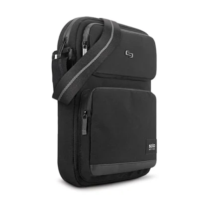 Afbeelding van Solo New York Unisex Adult Ludlow Universele Tablet draagzak, Zwart, Eén maat, Sling Bag