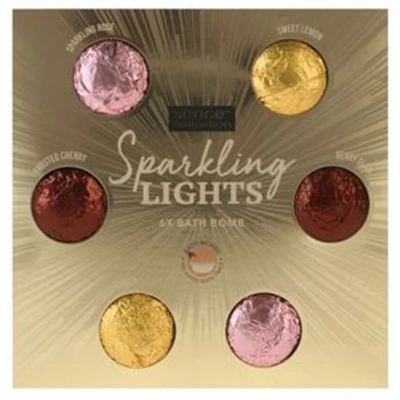 Afbeelding van Sence Sparkling Lights Bruisballen Geschenkset 2x Roos + Citroen Kersen 1 set