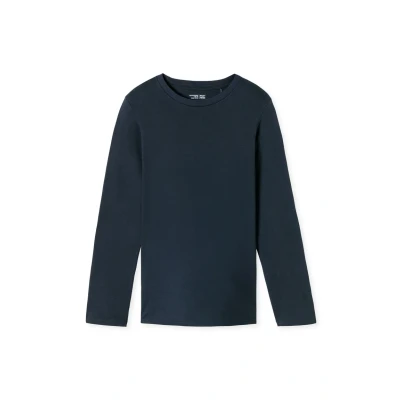 Afbeelding van Schiesser Pyjamashirt, Heren, Maat: 48, Nachtblau