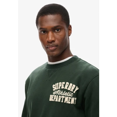 Afbeelding van Superdry Mannen Vintage Athletic Sweatshirt met Ronde Hals Groen Grootte: Xxl