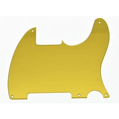 Afbeelding van KAISH Gouden Spiegel Lege 5 Gat Pickguard Krasplaten voor Fender Esquire Tele Telecaster