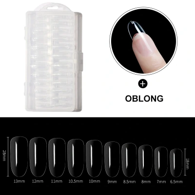 Afbeelding van Dermarolling Nageltips Oblong 10 maten 240 stuks