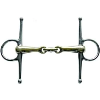 Afbeelding van HKM Schenkelbit Argentaan 16mm Edelstaalringen 40mm/155