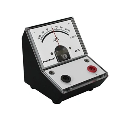 Afbeelding van PeakTech P 205 08 stroommeter/ampèremeter analoog/meetapparaat met spiegelschaal galvanometer +/35㎡a
