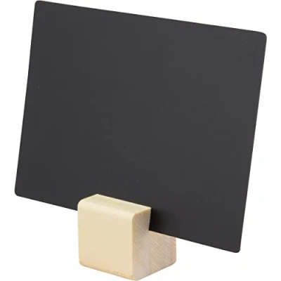 Afbeelding van Prijskaart Houder Houten Blok Securit, Per 6 Stuks