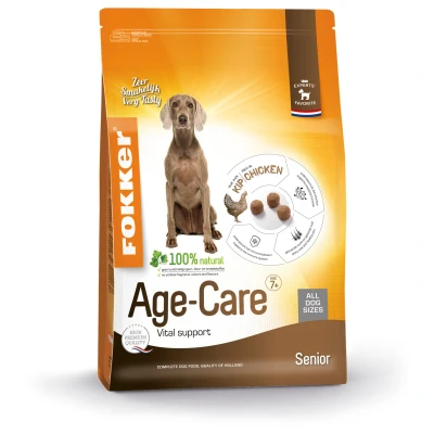 Afbeelding van Fokker Dog Age Care Kip Hondenvoer 2.5 kg
