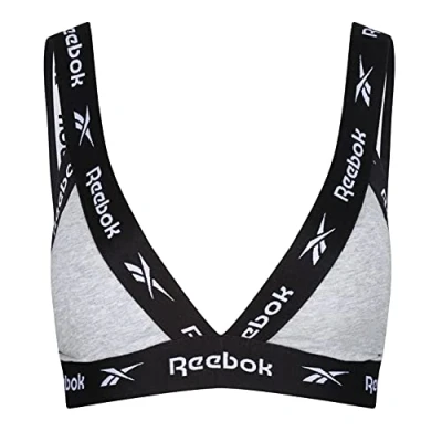 Afbeelding van Reebok Dotty Triangle Bra Grijs katoen Small Dames