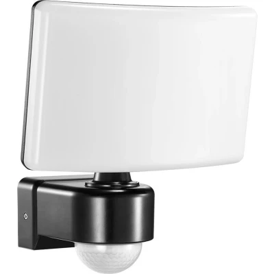 Afbeelding van Buitenlamp met Bewegingssensor TOS Tuinverlichting 4000K Buitenverlichting IP65 Muurlamp 2200lm Wandlamp buiten IK10 Zwart