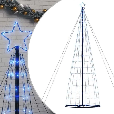 Afbeelding van vidaXL Lichtkegel 1534 blauwe LED&#039;s 503 cm