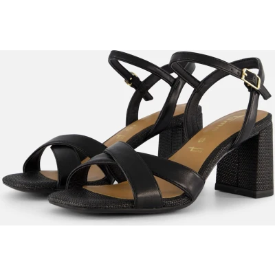 Afbeelding van Tamaris Sandalen met hak zwart Synthetisch Dames Maat 39