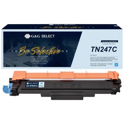 Afbeelding van G&amp;G Toner vervangt Brother TN 247C Compatibel Cyaan GS BTN247C