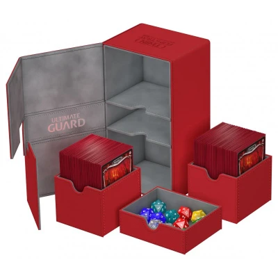Afbeelding van Ultimate Guard Twin Flip&#039;n&#039;Tray Deck Case 200+ XenoSkin Red