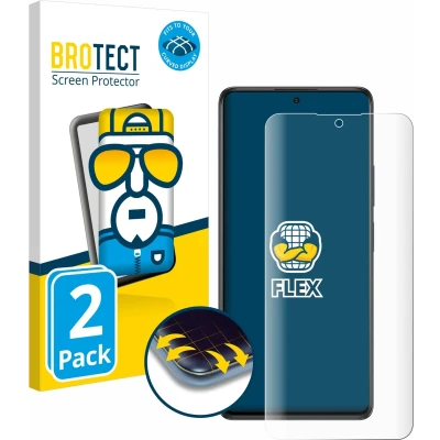 Afbeelding van BROTECT Screenprotector voor Xiaomi Redmi Note 10S Folie Beschermfolie transparant volledig dekking (2 Stuks)