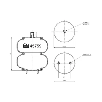 Afbeelding van Febi Bilstein Veerbalg 45759
