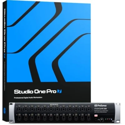 Afbeelding van PreSonus StudioLive 32R, 34 ingang, 32 kanaals rack mixer, mengpaneel, Stage Box en audio interface