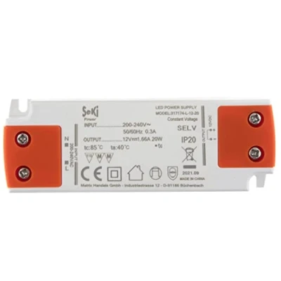 Afbeelding van SeKi LED Voeding L 20 12 12V 1,66A 20W; Driver Transformer Transformator