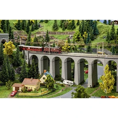 Afbeelding van Faller 222599 N Stenen brug 2 sporen (l x b h) 386 85 136 mm