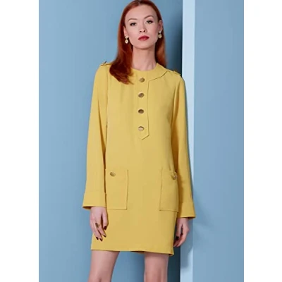Afbeelding van Vogue Patronen V1844F5 Misses Jurk F5 (16 18 20 22 24)