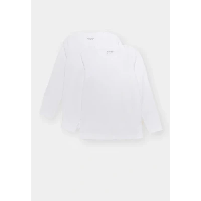 Afbeelding van Minymo 2 PACK Longsleeve voor kinderen, Maat: 104, White
