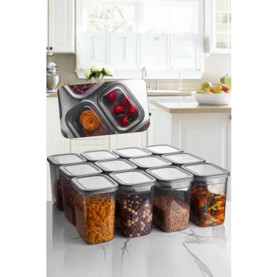 Afbeelding van Asir Opslagbox set (12 stuks) Antraciet 12 x 16,5