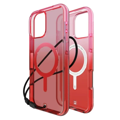Afbeelding van Apple iPhone 16 Pro Max MagSafe Hoesje Kunststof BodyGuardz Hardcase/Backcover Orange / Ombre Telefoonhoesje Shockproof/Valbescherming