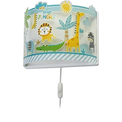 Afbeelding van Dalber kinder wandlamp kinderkamer kinderlamp My Little Jungle dieren oerwoud