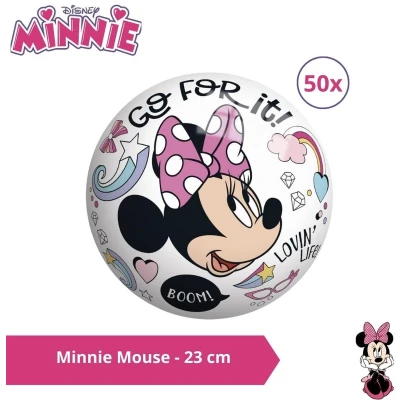 Afbeelding van Bal Voordeelverpakking Minnie Mouse 23 cm 50 stuks