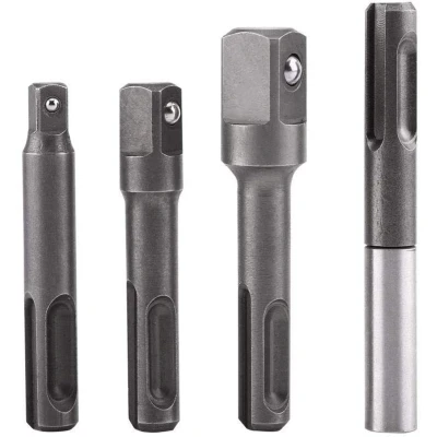 Afbeelding van 【Eindejaarsactie】SDS Plus schacht op 1/4 inch binnenzeskantadapter en 3/8 1/2 vierkante boorverlengstekker voor boormachines boorhouder.