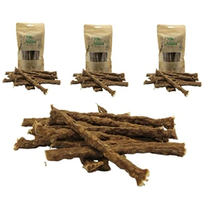 Afbeelding van Paw Natural Hondensnacks (3 x 150 g) lamssticks 100% gluten en granenvrij van vers vlees gezonde dieren (450