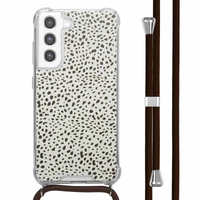 Afbeelding van imoshion Hoesje Geschikt voor Samsung Galaxy S21 FE Design met Koord Desert Dots