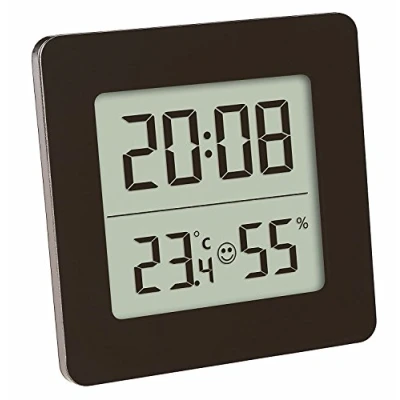 Afbeelding van TFA Dostmann 30.5038 Digitale thermometer hygrometer kamerklimaatcontrole (zwart met batterij)