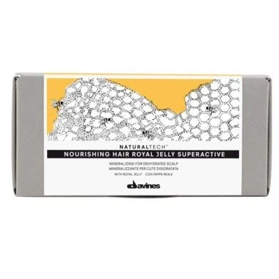 Afbeelding van Davines Natural Tech Nourishing Hair Royal Jelly Superactive 5x8ml Ampullen, Droog/Kwetsbare Hoofdhuid 48ml