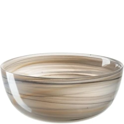 Afbeelding van LEONARDO HOME Alabastro 026786 Schaal, set van 4, unieke schalen geslingerd albastglas, organische textuur, esthetische schaaltjes met glad oppervlak, diameter 14 cm, meerkleurig